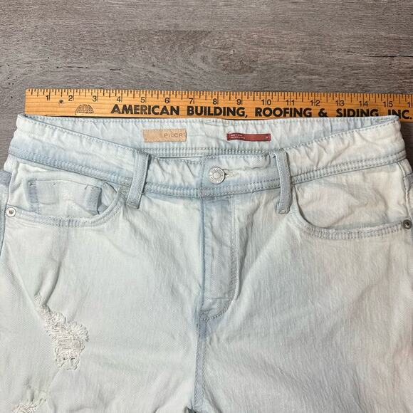 Anthropologie Pilcro Slim Boyfriend Jeans Distressed Light Wash 28 - Picture 11 of 14